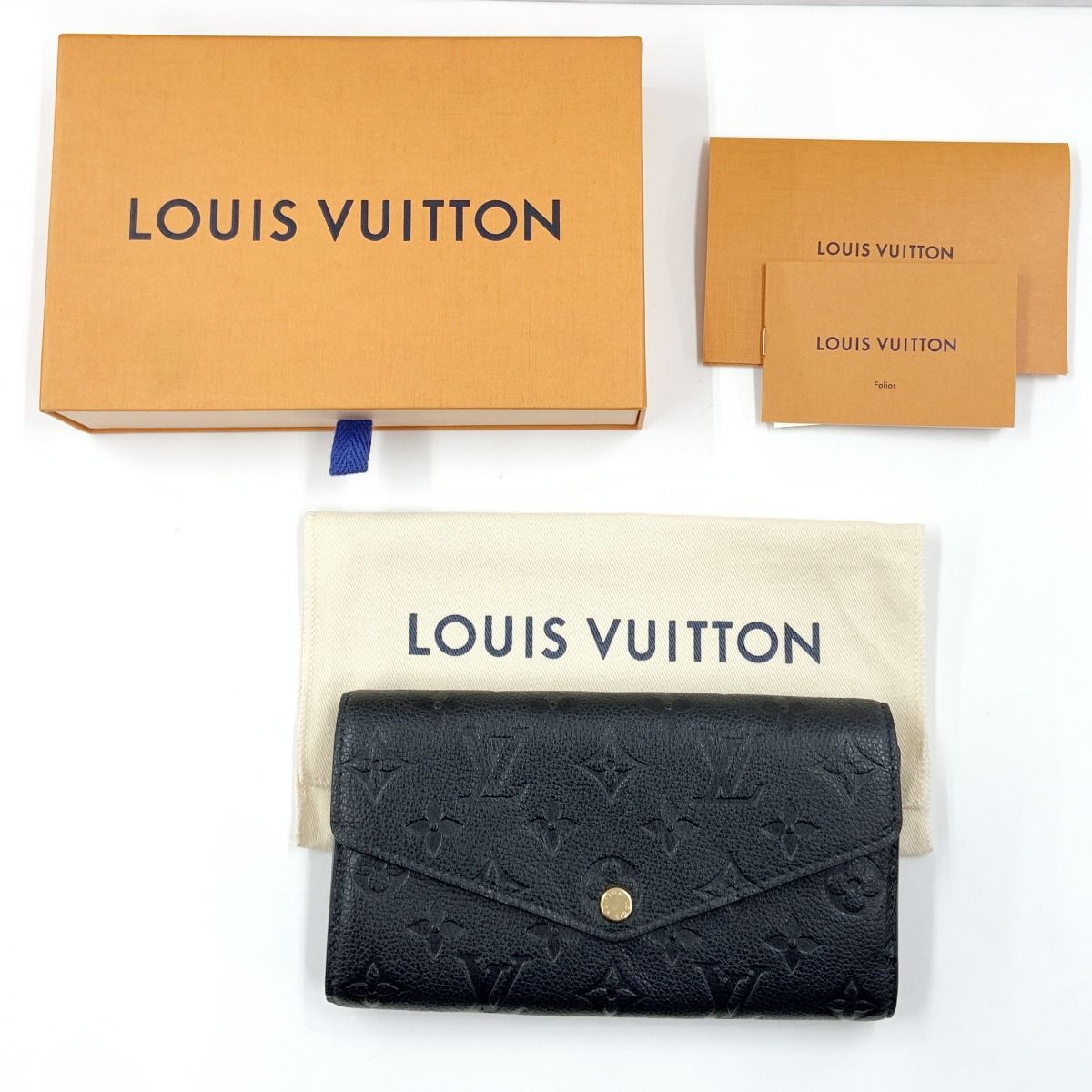 Louis Vuitton Empreinte Portefeuille Sarah Bifold Wallet M82257 Black