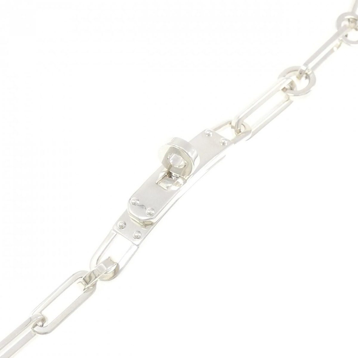 Hermes Kelly Chaine Necklace Silver