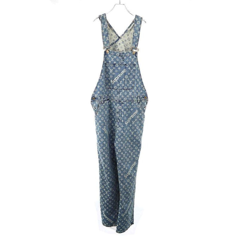 Louis Vuitton Supreme 17 AW Jacquard Denim Overalls