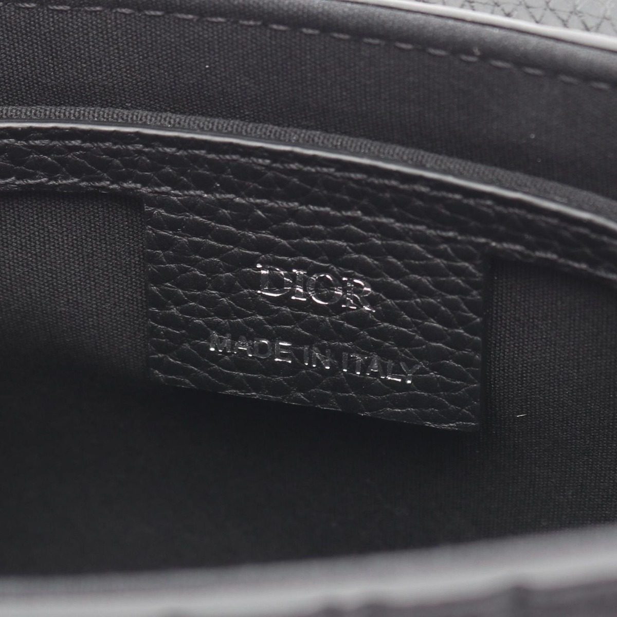 Dior Shoulder Bag Saddle Messenger Mini Gravity Black Leather — view 4