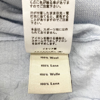 Em0157 Hermes Embossed Design Short Sleeve Knit Shirt Size L