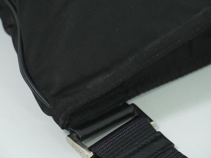 Authentic Prada Nylon Shoulder Bag Pochette Black Bag Pre-owned [follow-up