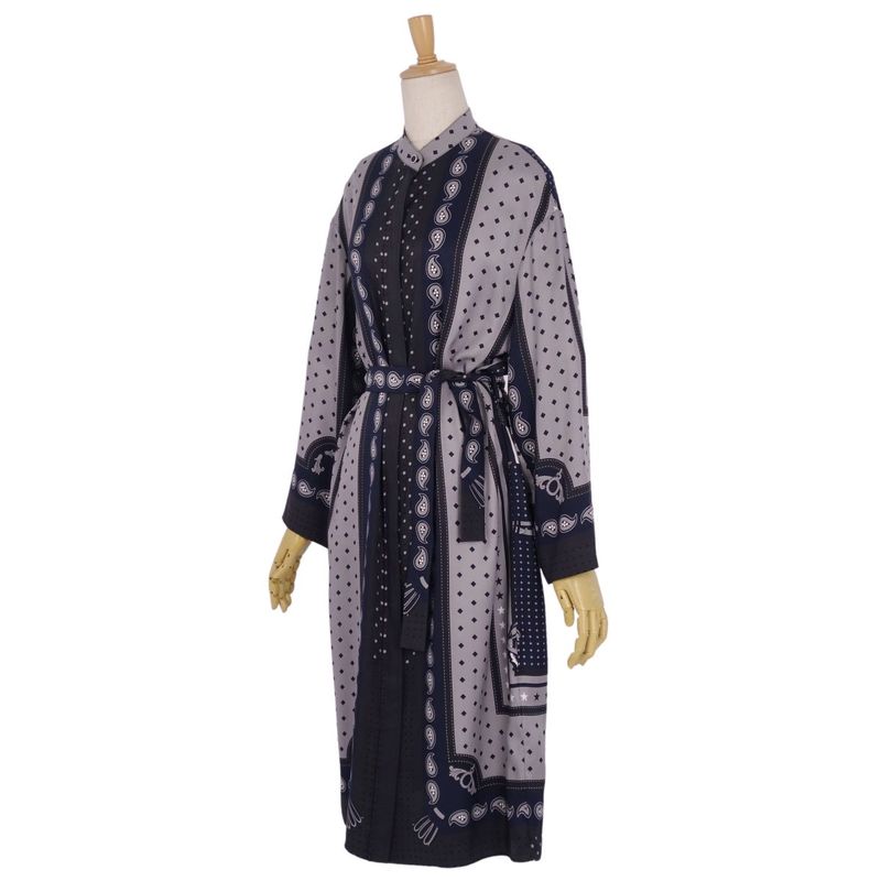 Hermes Dress 22AW Shirt All-over Silk Tote