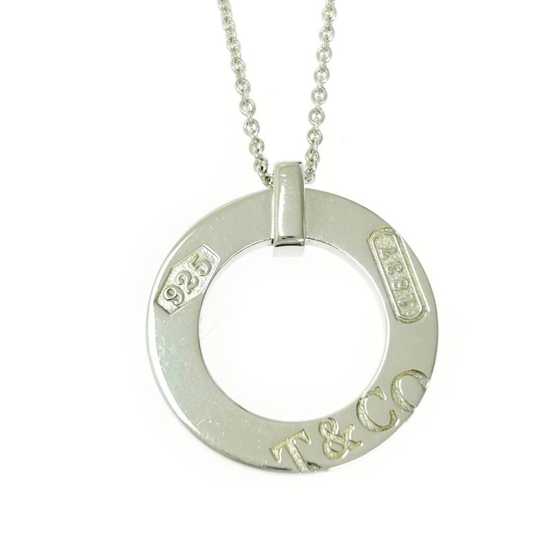 Tiffany & Co Silver 1837 Open Circle Necklace 7.8g 925 Engraved 445309 Necklace