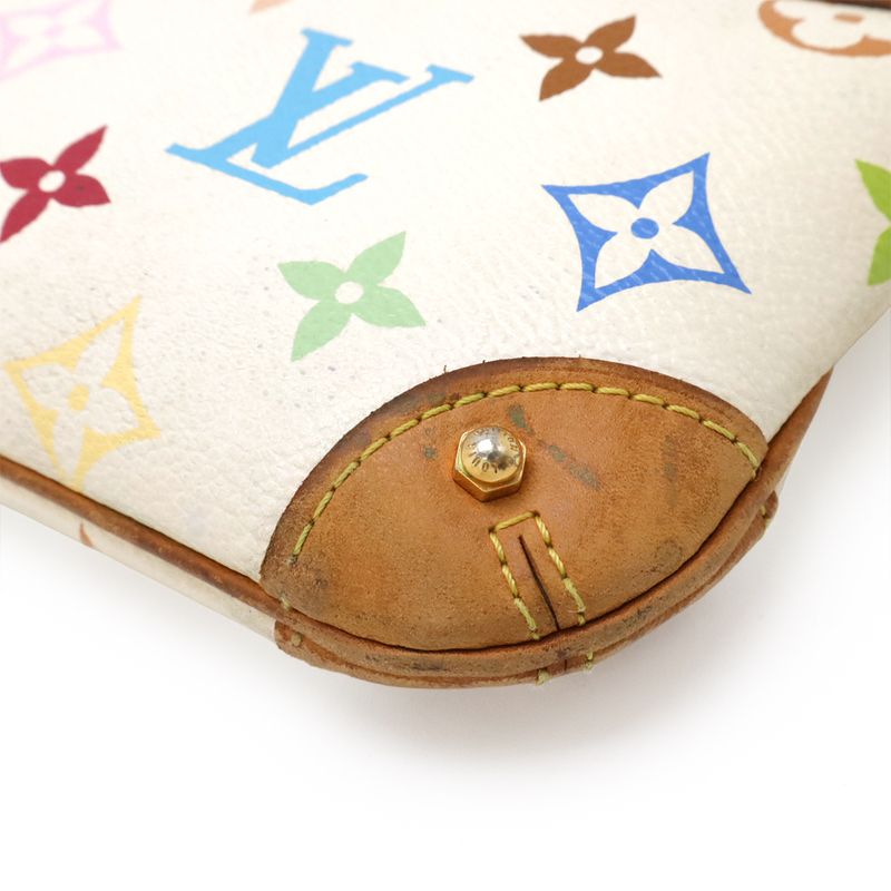 Louis Vuitton Monogram Multicolor Pochette Mira MM Chain Accessoire Pouch