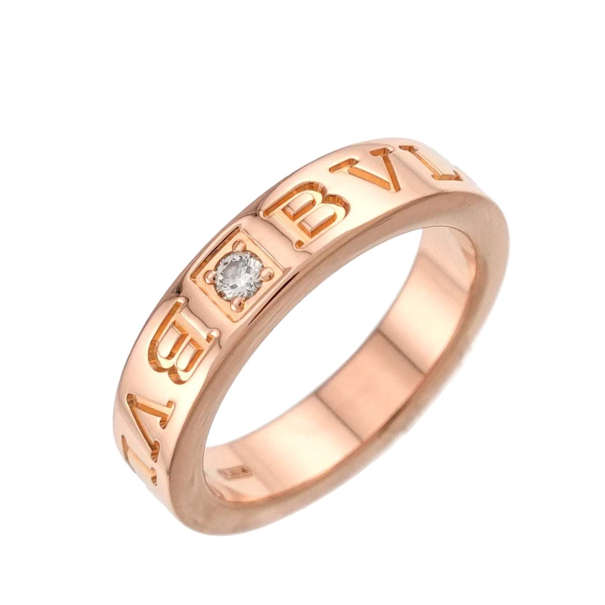Bvlgari Essential Ring Diamond 18k PG Pink Gold