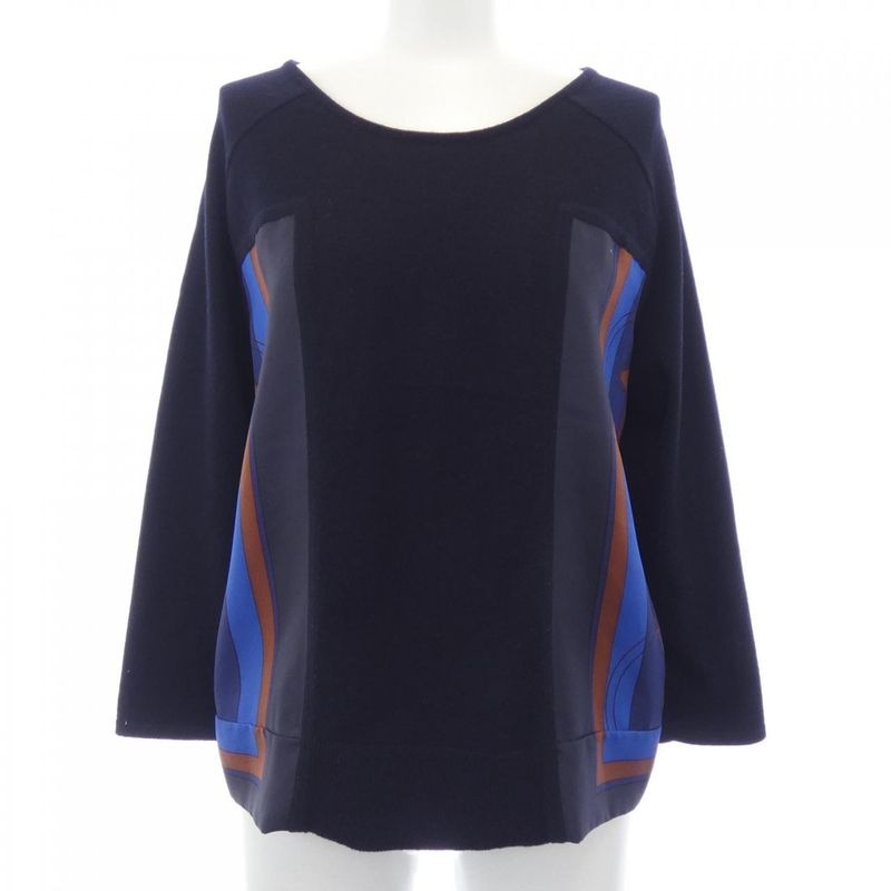 Hermes Elan Navy Blue Knit