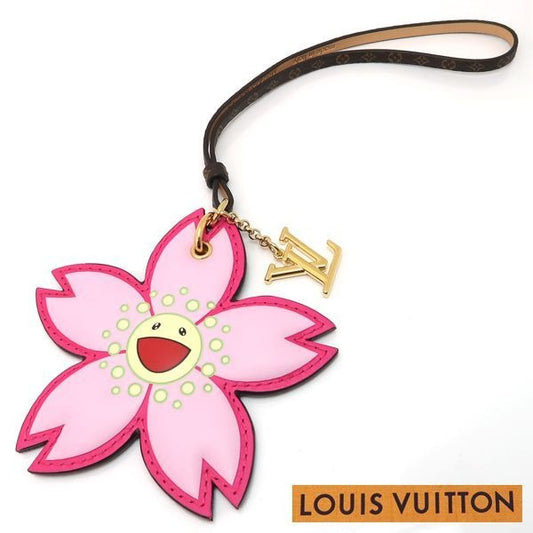 Louis Vuitton Lvtm Bag Charm Cherry Blossom Takashi Murakami Leather