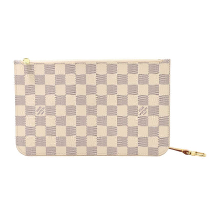 Louis Vuitton Damier Azur Pouch Beige Gold