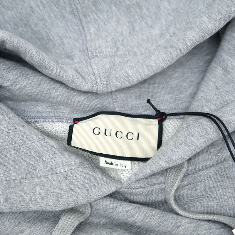 Gucci Pullover Hoodie 604974 M Gray Cotton