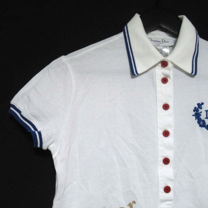 Christian Dior Galliano Period Logo Embroidery Print Short Sleeve Deer Polo