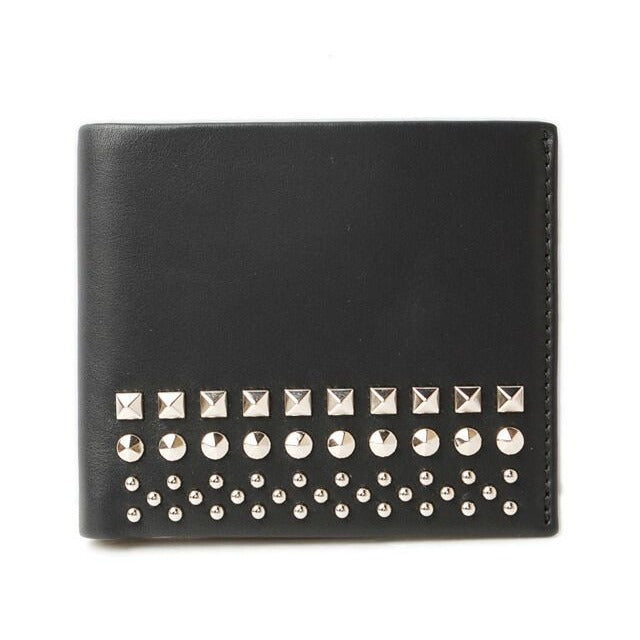 Gucci Wallet Fold Leather Studded Black Ap0 qn 1000