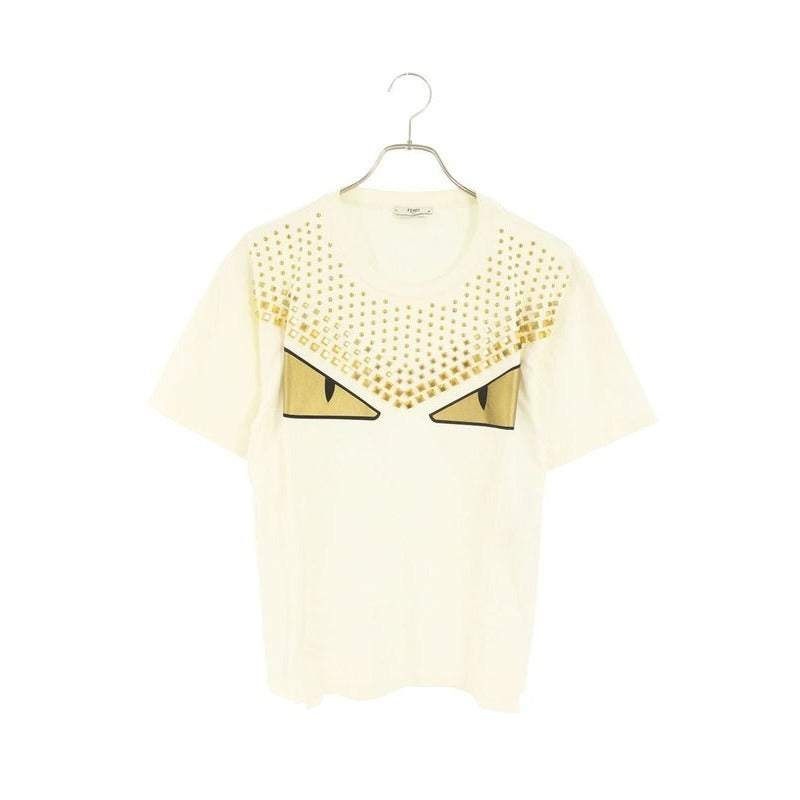 Fendi Faf077 A6 mi Metal Studded Monster T-Shirt XXS