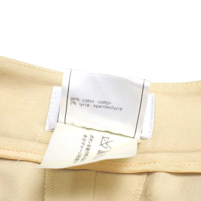 Chanel Pants Size 38 01A Coco Button CC Button Stretch Tapered Pants 20251008