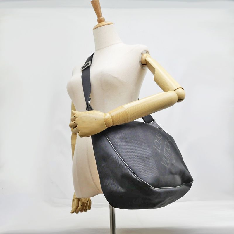 Louis Vuitton Damier Geant Exploration Tour Shoulder Bag Black M93616