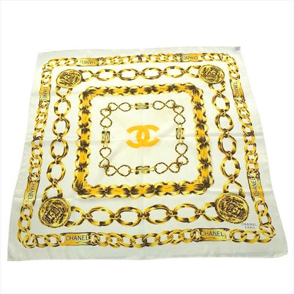 Chanel CC Logo Chain Silk Scarf Set of 2