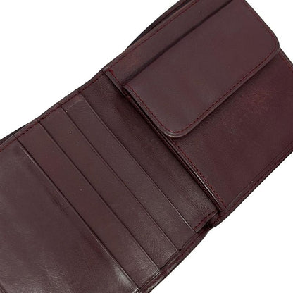 Cartier Bold And Gold Leather Wallet With Two Compartments