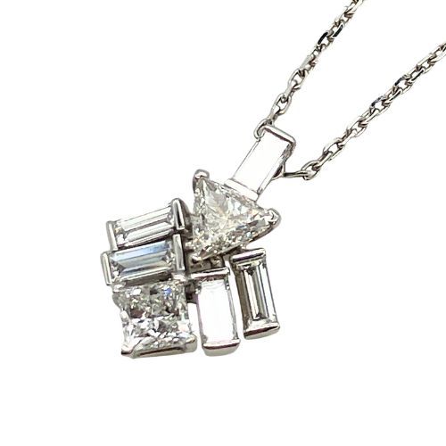 Cartier Necklace 18K White Gold Diamond 18K White Gold Diamond Reflection White