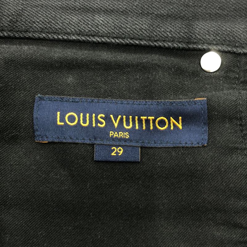 Louis Vuitton 21ss Stretch Denim Pants Dkn Hid70w Black 29