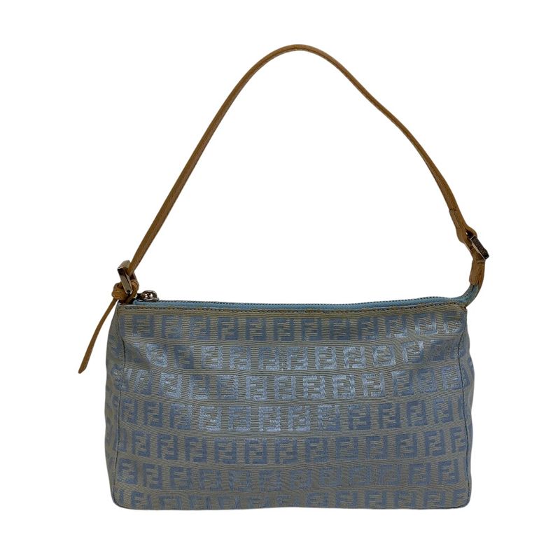 Fendi Accessory Pouch Zucchino Shoulder Bag Oblique Shoulder Brand Ladies Blue