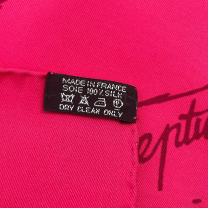 Hermes Carre 90 Dea's Birth Silk Scarf Pink