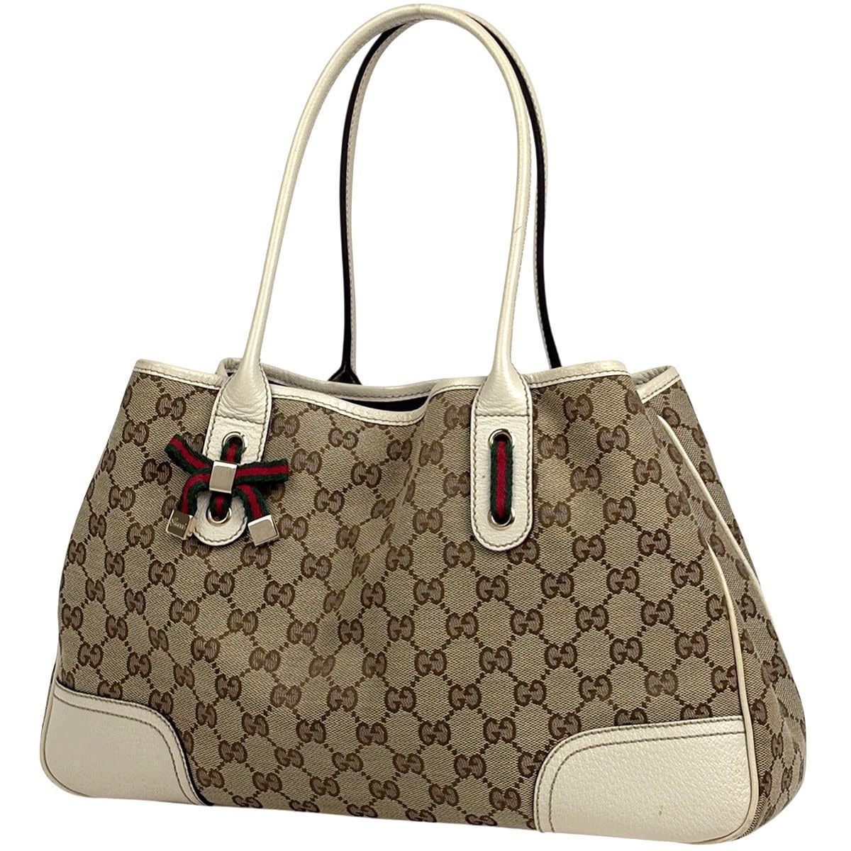 Gucci Prince Tote Shoulder Bag Ribbon Sherry