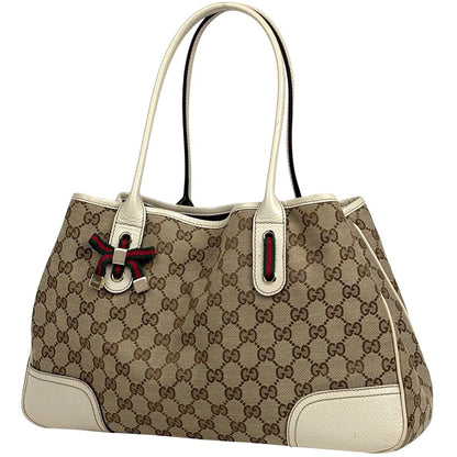 Gucci Prince Tote Shoulder Bag Ribbon Sherry