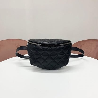 Chanel Uniform CC Logo Quilted Belt Bag Waist