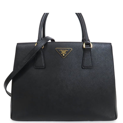 Prada Galleria Nero Black Saffiano 2-Way Shoulder Bag