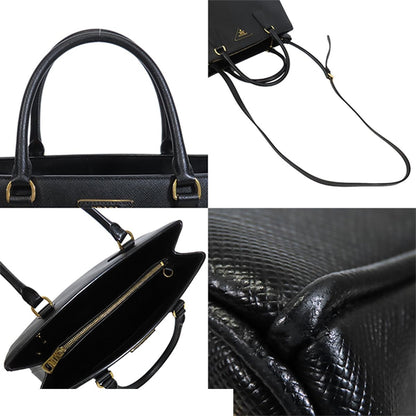 Prada Galleria Nero Black Saffiano 2-Way Shoulder Bag — view 4