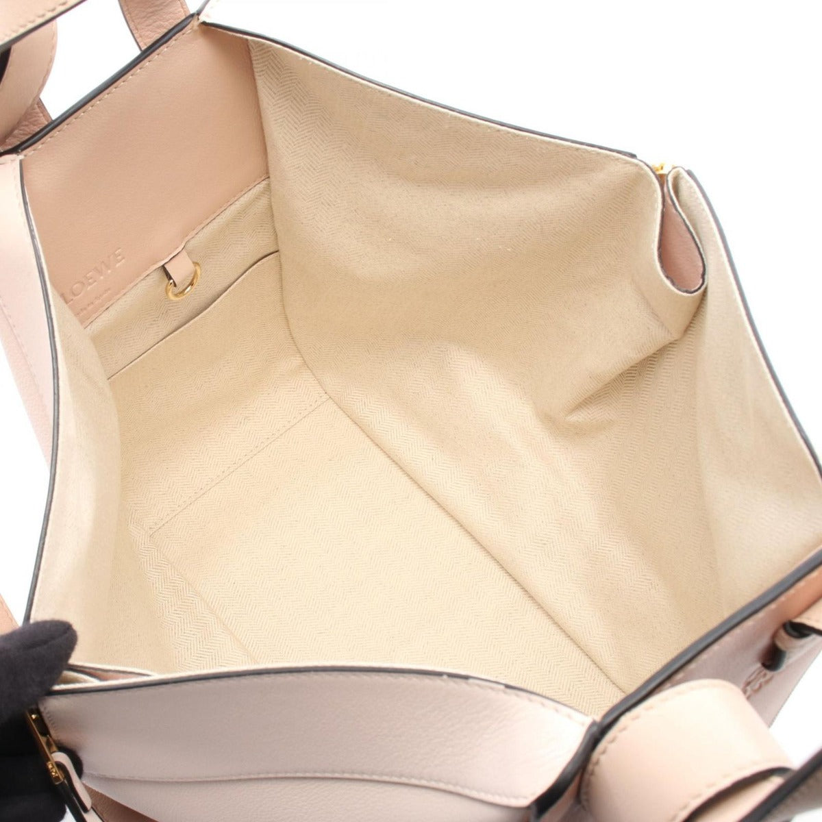 Loewe Handbag Hammock Small 387 Baby Pink Leather — view 3