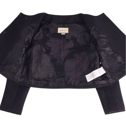 Gucci Jacket Collarless Wool Gabardine Outerwear — view 7