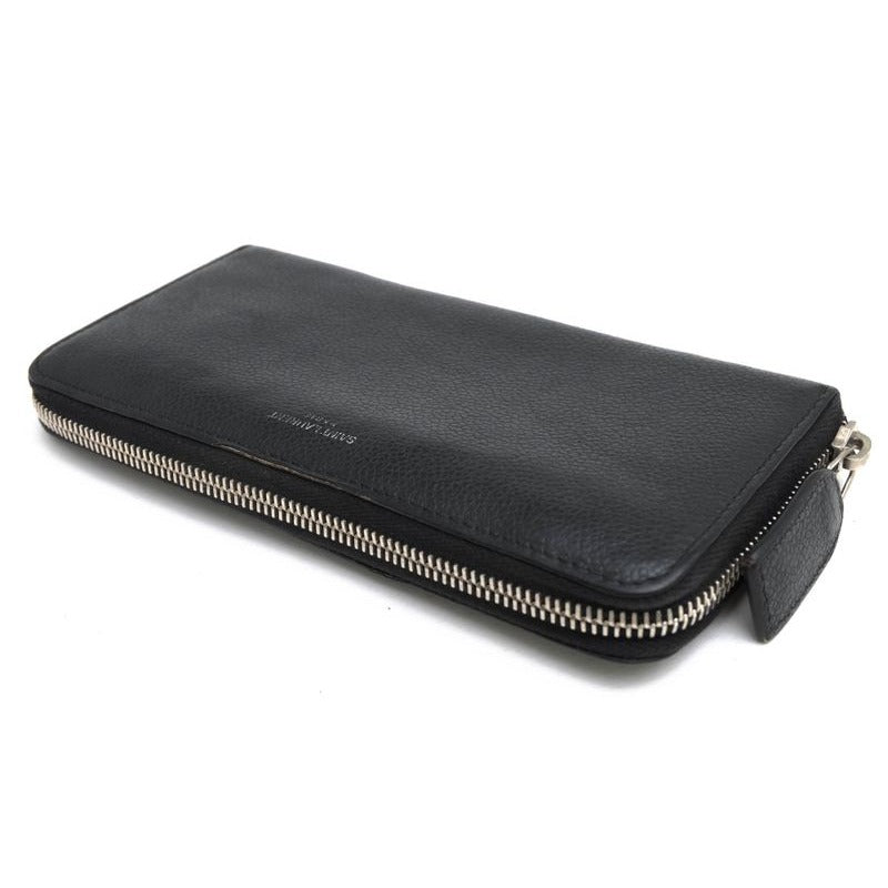Yves Saint Laurent Long Wallet Women Leather Black — view 4