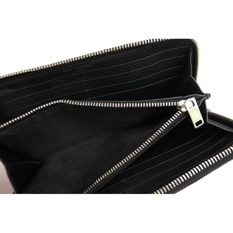 Yves Saint Laurent Long Wallet Women Leather Black — view 8