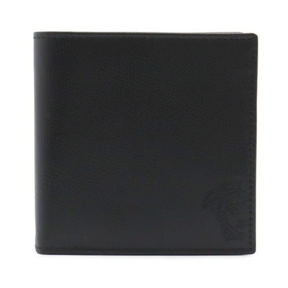 Versace Medusa Emboss Bifold Wallet Leather Nero Black