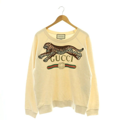 Gucci Sweatshirt Trainer Animal Patch Natural M Ivory SS