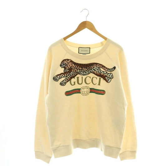 Gucci Sweatshirt Trainer Animal Patch Natural M Ivory SS
