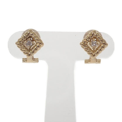 Christian Dior Jewelry Earrings 18K Yellow Gold Diamond