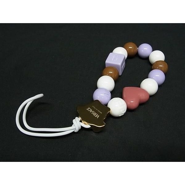 Versace Medusa Heart Key Holder Key Sling Bag Charm Multicolor — view 2