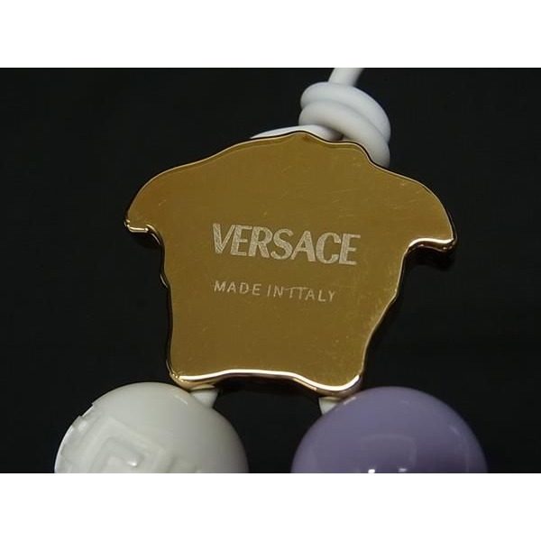 Versace Medusa Heart Key Holder Key Sling Bag Charm Multicolor — view 3