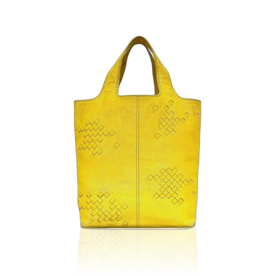 Bottega Veneta Tote Yellow Intrecciato
