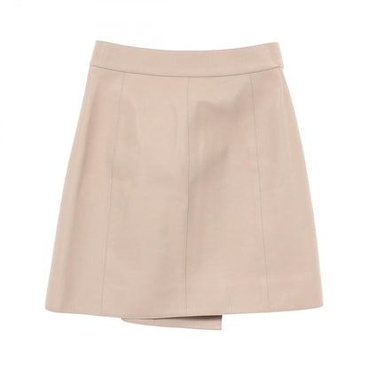 Hermes Skirt Leather Pink 34 — view 2