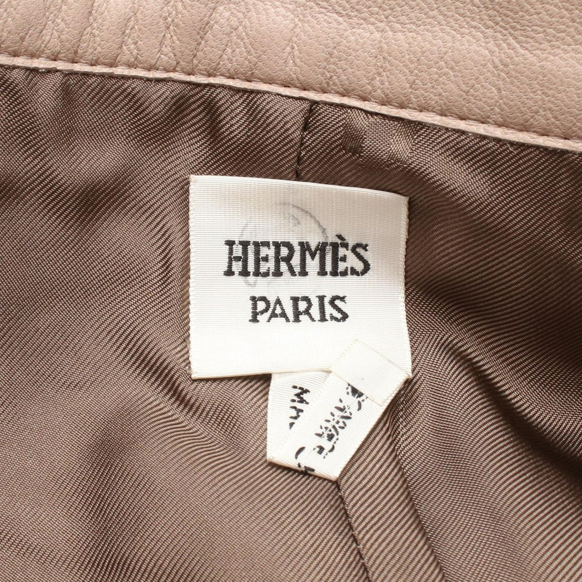 Hermes Skirt Leather Pink 34 — view 3