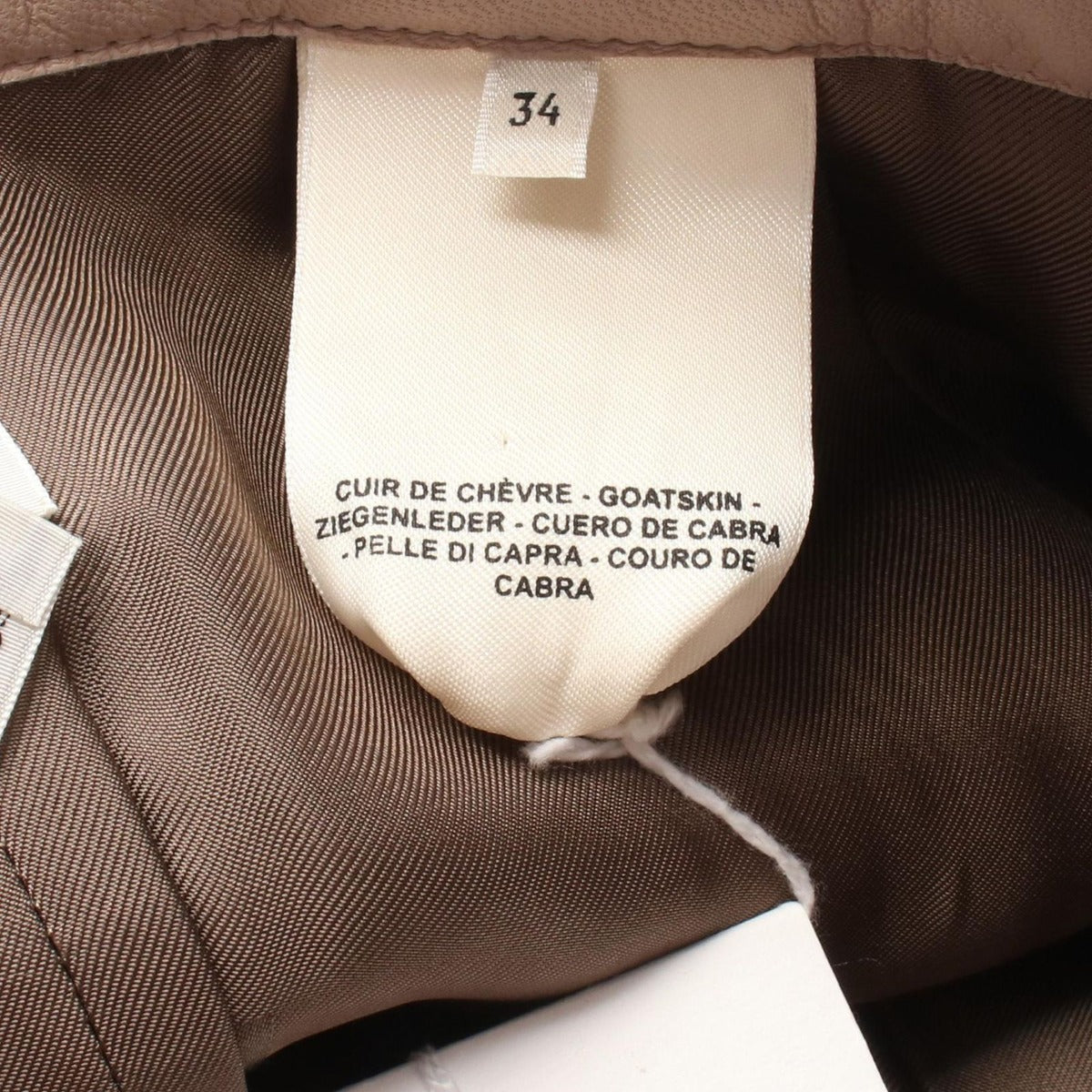 Hermes Skirt Leather Pink 34 — view 4