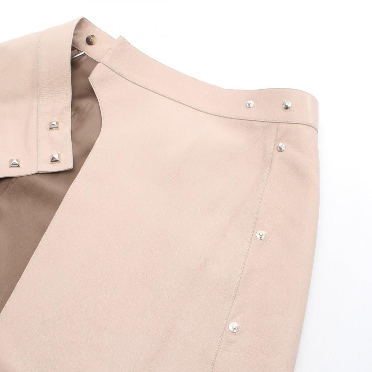 Hermes Skirt Leather Pink 34 — view 6