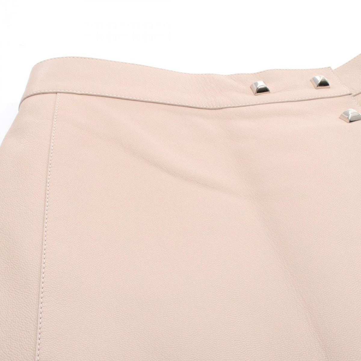Hermes Skirt Leather Pink 34 — view 8