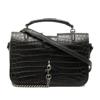 Saint Laurent Charlotte Toy Croco Shoulder Bag