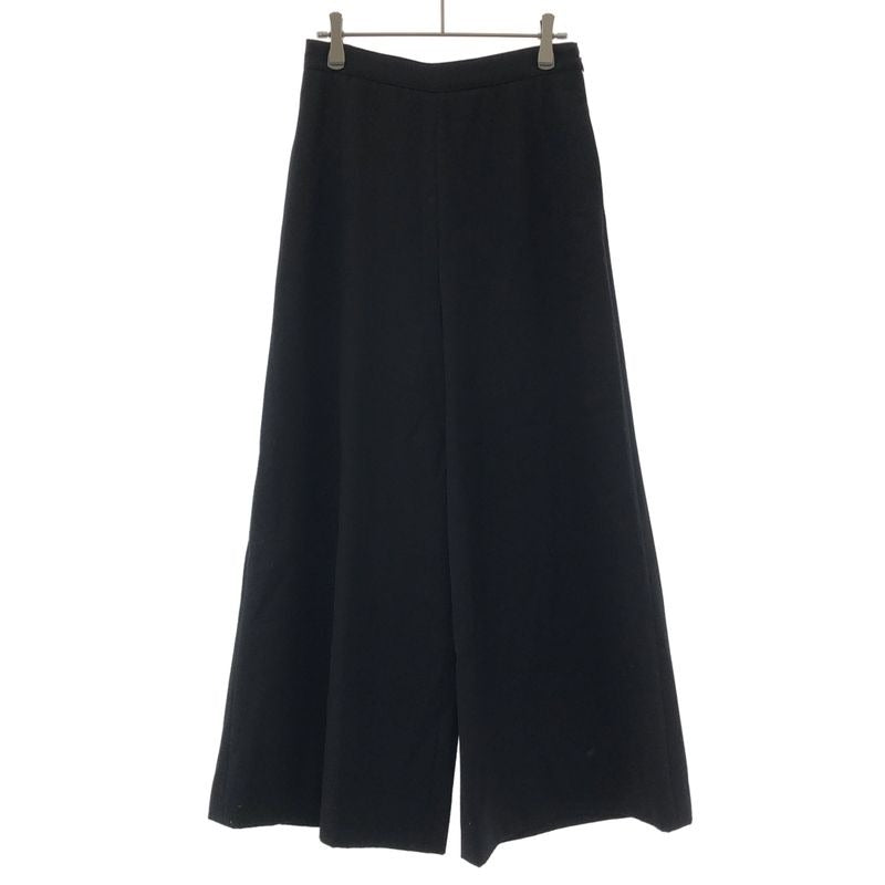 Celine Wool Wide Slacks Pants 2 K Black 36