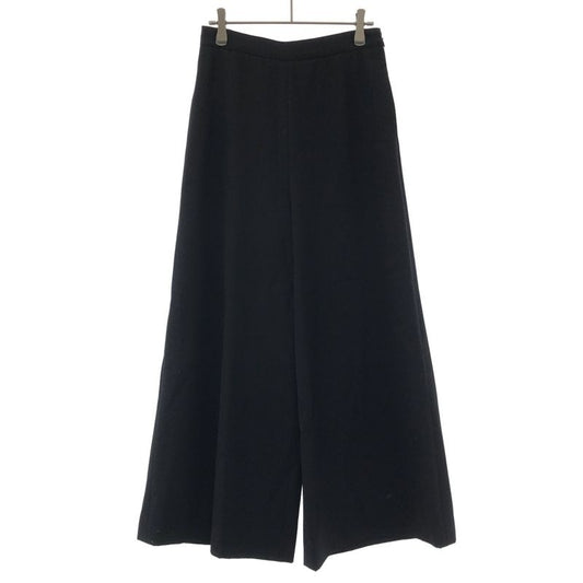 Celine Wool Wide Slacks Pants 2 K Black 36