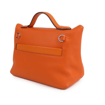 Hermes Vanquatre Mini Orange Mini Ant Silver Evercolor Swift 2-Way Shoulder Bag — view 2